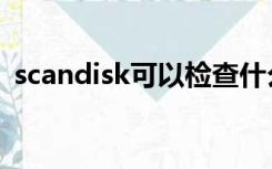 scandisk可以检查什么（scandisk怎么用）