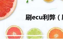 刷ecu利弊（刷ecu多少钱）