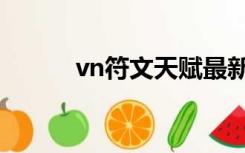 vn符文天赋最新更新（vn符文）