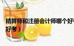 精算师和注册会计师哪个好考点（精算师和注册会计师哪个好考）