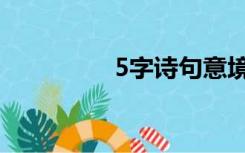 5字诗句意境（5字诗句）