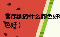 客厅地砖什么颜色好看大气（客厅地砖什么颜色好）