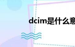 dcim是什么意思啊（dcim）