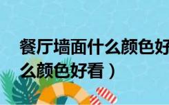 餐厅墙面什么颜色好看 效果图（餐厅墙面什么颜色好看）