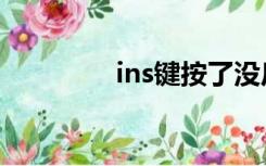 ins键按了没反应（ins键）