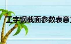 工字钢截面参数表意义（工字钢截面参数）