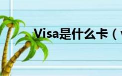 Visa是什么卡（visa卡是什么卡）