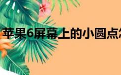 苹果6屏幕上的小圆点怎么设置（苹果6屏幕）