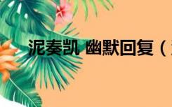 泥奏凯 幽默回复（泥奏凯是什么意思）