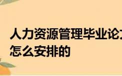 人力资源管理毕业论文的基本框架基本结构是怎么安排的