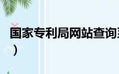 国家专利局网站查询系统查询（国家专利局网）