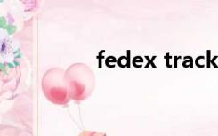 fedex tracking number