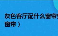 灰色客厅配什么窗帘效果图（灰色客厅配什么窗帘）