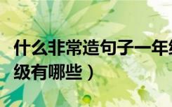 什么非常造句子一年级简单（非常造句子一年级有哪些）