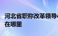 河北省职称改革领导小组办公室官网证书查询在哪里