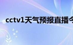 cctv1天气预报直播今天视频晚间天气预报