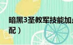 暗黑3圣教军技能加点（暗黑3圣教军技能搭配）