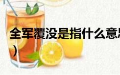 全军覆没是指什么意思（全军覆没是什么意思）