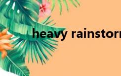 heavy rainstorm（heavy rain）