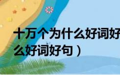 十万个为什么好词好句1000个（十万个为什么好词好句）