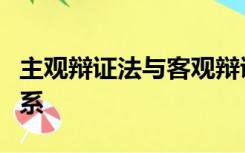 主观辩证法与客观辩证法的关系是源与流的关系