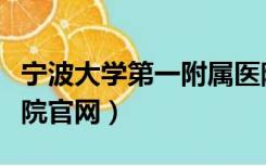 宁波大学第一附属医院官网（宁波大学附属医院官网）