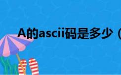 A的ascii码是多少（a的ascii码是多少）