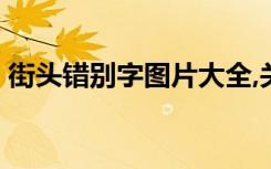 街头错别字图片大全,关于乱改成语的,并改正