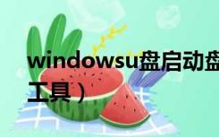 windowsu盘启动盘制作工具（启动盘制作工具）