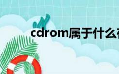 cdrom属于什么存储器（cdrom）