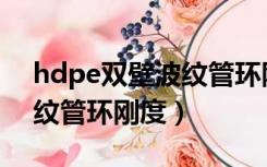 hdpe双壁波纹管环刚度等级（hdpe双壁波纹管环刚度）