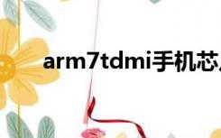 arm7tdmi手机芯片（arm7tdmi s）