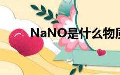 NaNO是什么物质（nano是什么）