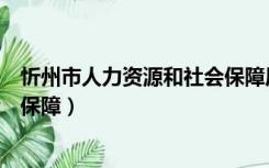 忻州市人力资源和社会保障局局长（忻州市人力资源和社会保障）