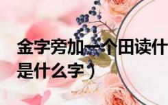 金字旁加一个田读什么字（金字旁加一个 田 是什么字）