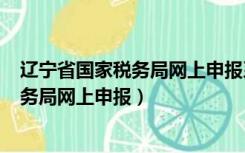 辽宁省国家税务局网上申报系统平台(新版)（辽宁省国家税务局网上申报）