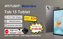 BLACKVIEW TAB 13 今天开始销售：仅售 149.99 美元