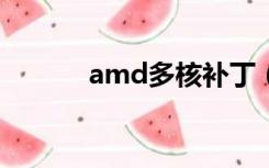 amd多核补丁（cpu双核补丁）