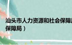 汕头市人力资源和社会保障局局长（汕头市人力资源和社会保障局）