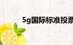 5g国际标准投票（5G国际标准）