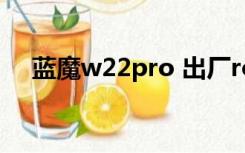 蓝魔w22pro 出厂rom（蓝魔w22pro）