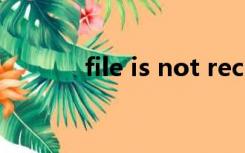 file is not recognized excel