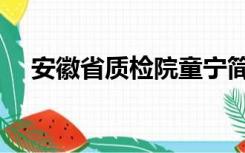 安徽省质检院童宁简介（安徽省质检院）