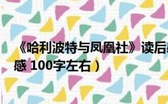 《哈利波特与凤凰社》读后感500（哈利波特与凤凰社读后感 100字左右）