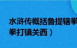 水浒传概括鲁提辖拳打镇关西（概括 鲁提辖拳打镇关西）