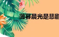 薄暮晨光是悲剧吗（薄暮晨光）