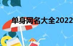 单身网名大全2022最新版（单身网名）