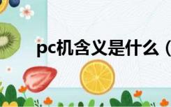 pc机含义是什么（pc机是什么意思）