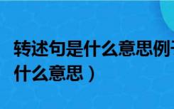 转述句是什么意思例子语文转述句（转述句是什么意思）