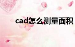 cad怎么测量面积（cad怎么算面积）